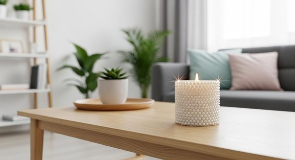 Bougie perlée : une tendance moderne qui transforme la décoration d'intérieur